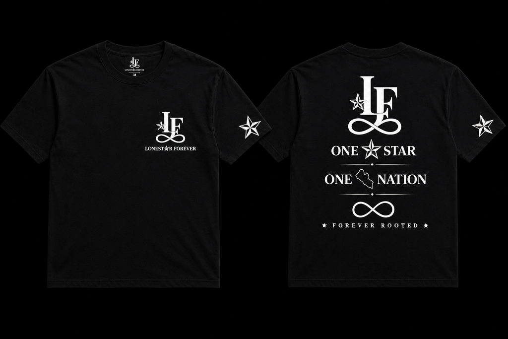 LONESTAR FOREVER BLACK TEE